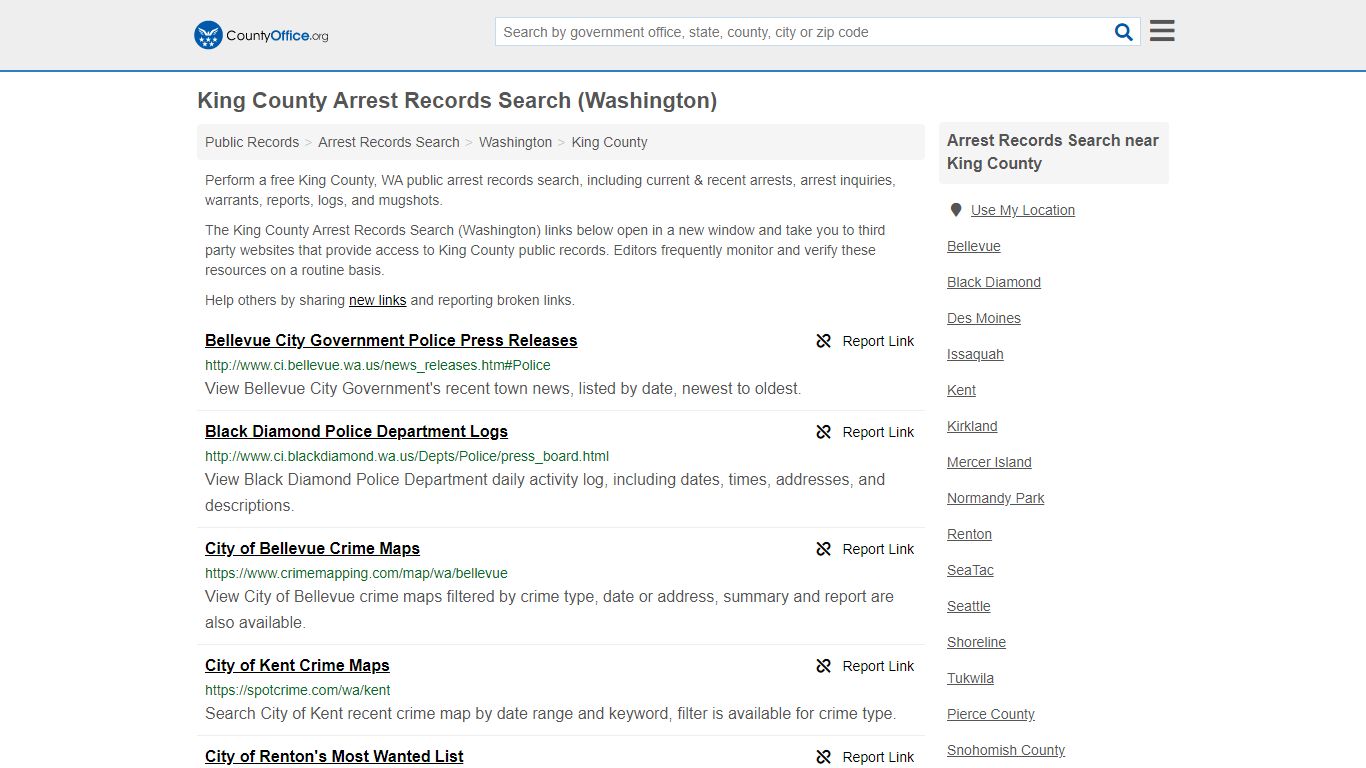 Arrest Records Search - King County, WA (Arrests & Mugshots)
